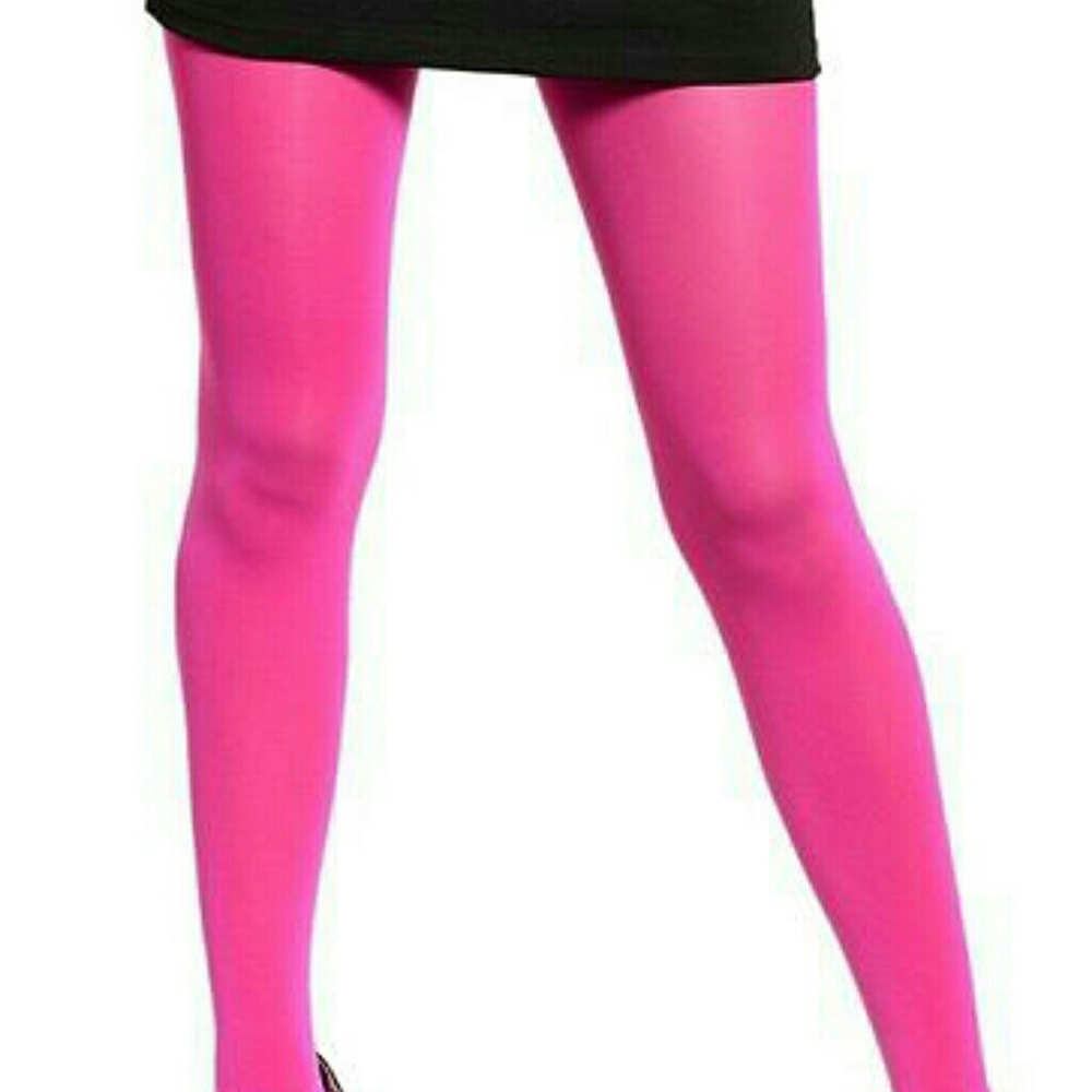 Bold Pink Tights one size fits most Hot Bright Fuchsia
